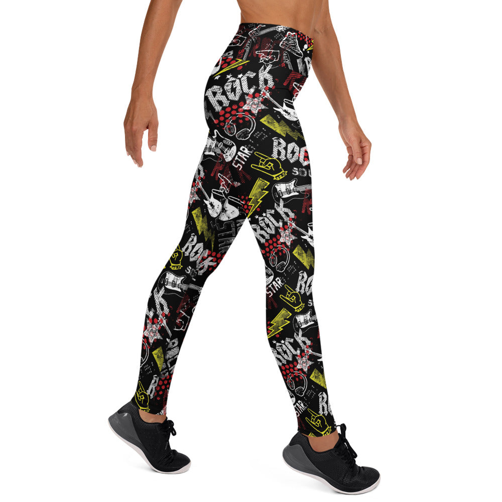 I Wanna Rock Yoga Leggings